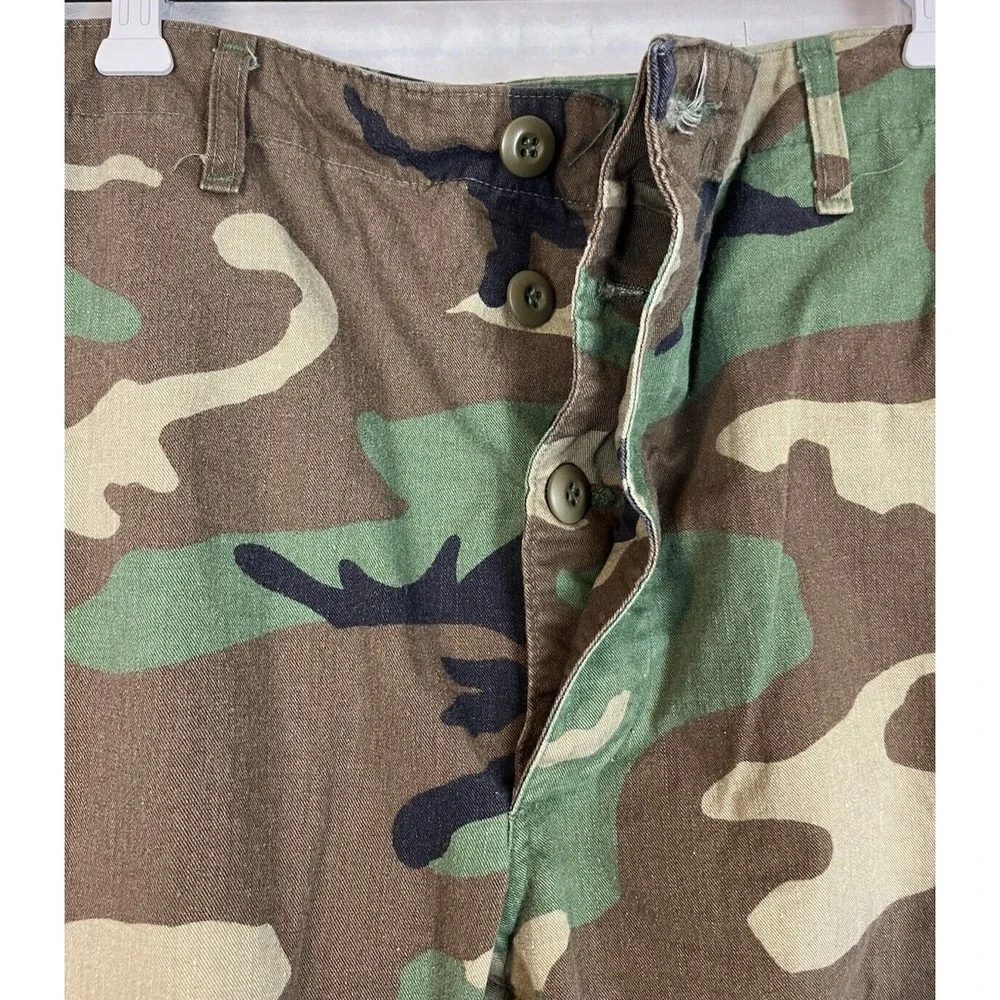 US MILITARY Pants Men's Large Regular  Camo Nato Woodland Cargo Combat Trouser